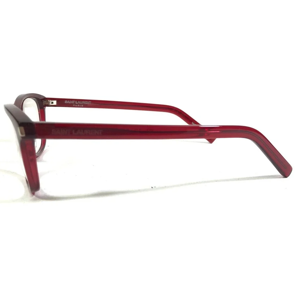 Saint Laurent Eyeglasses Frames SL12 008 Clear Red Square Full Rim 54-16-140